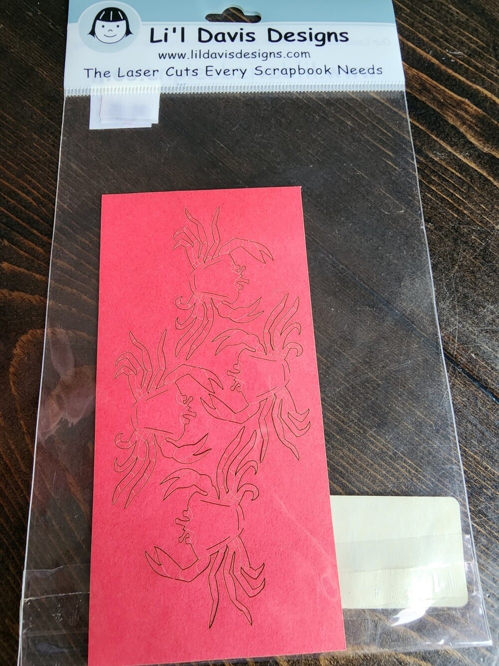 Scrapbook Laser Cut - Crabs Beach LI’L Davis Designs Craft Retired NEW #18